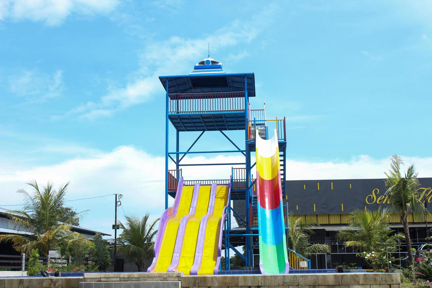 The Water park slide photo