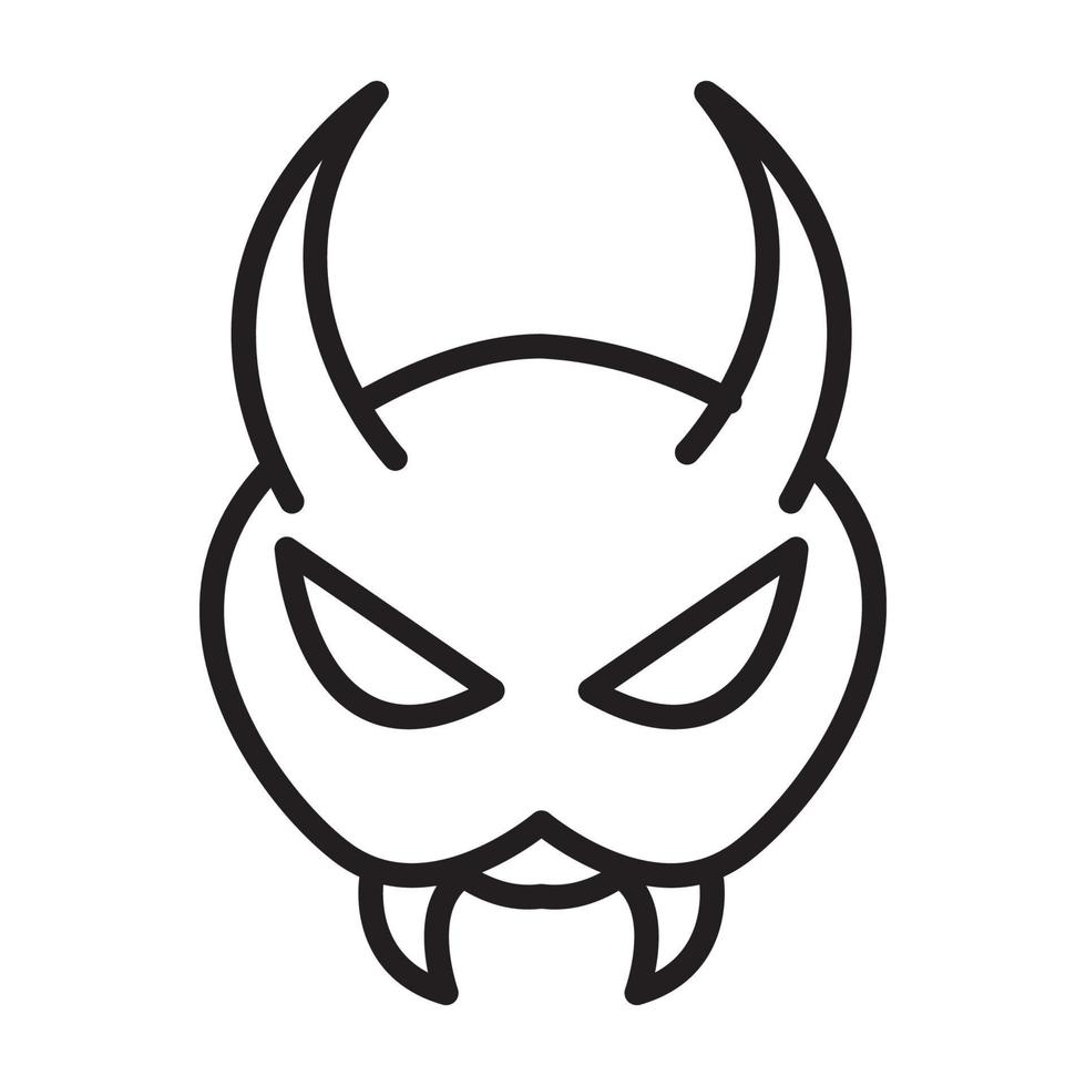 lines ant skull head logo vector symbol icon design illustration