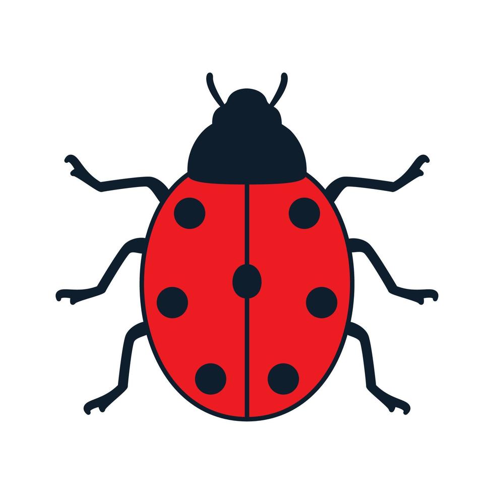animal insect bug red abstract logo vector icon illustration design