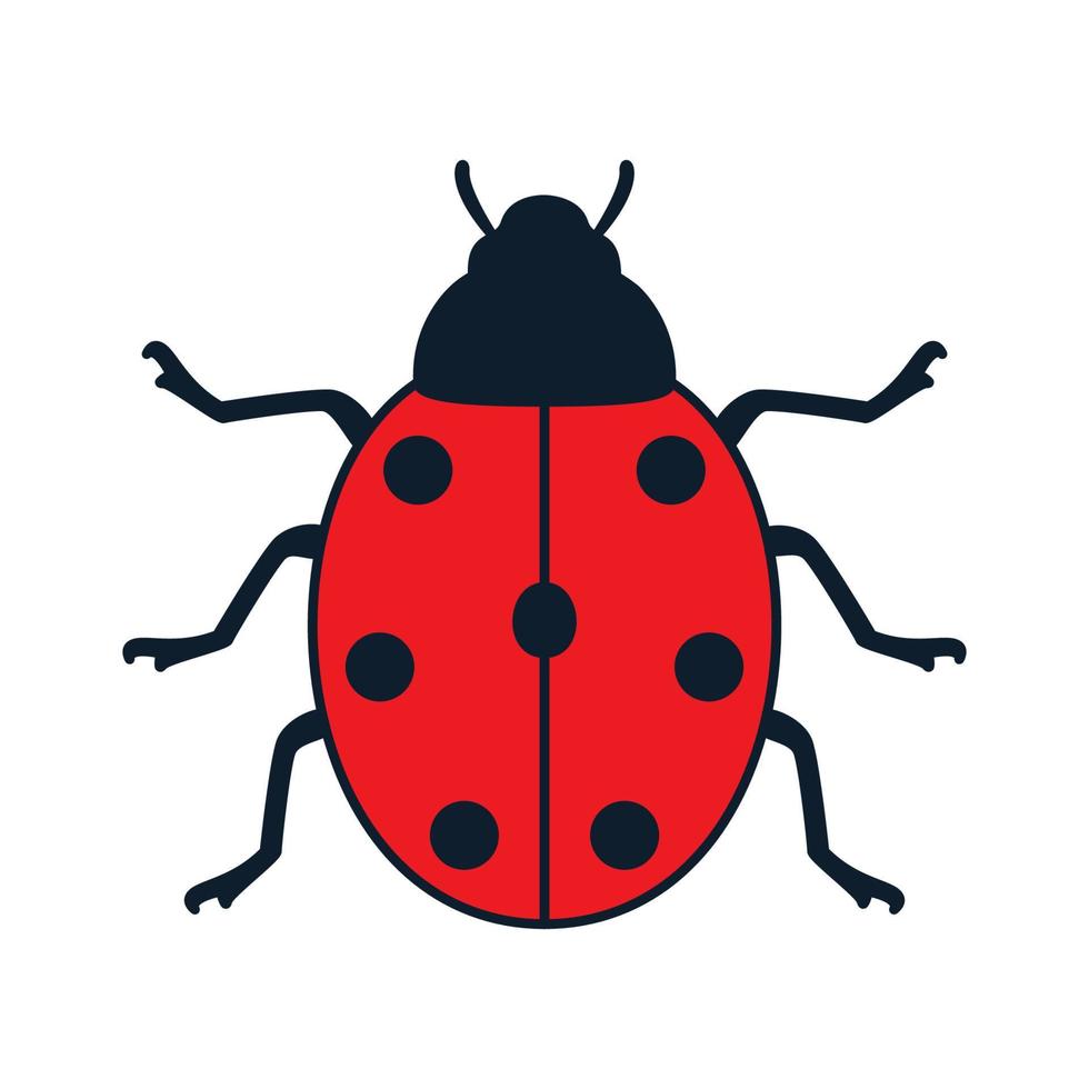 animal insect bug red abstract logo vector icon illustration design