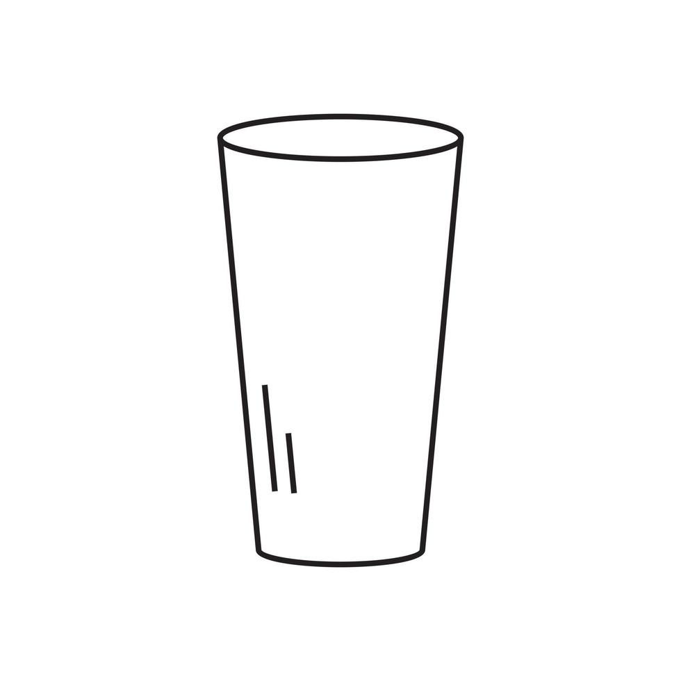 glass icon design vector. vector
