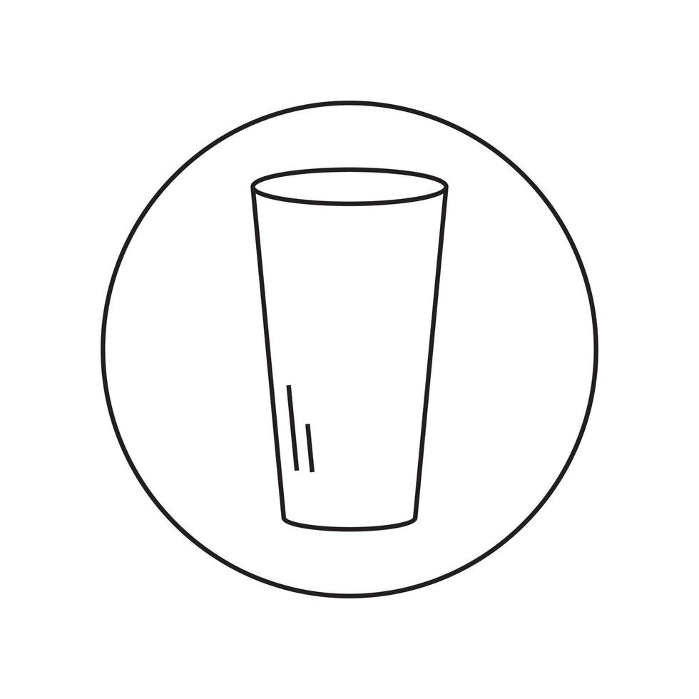 glass icon design vector. vector