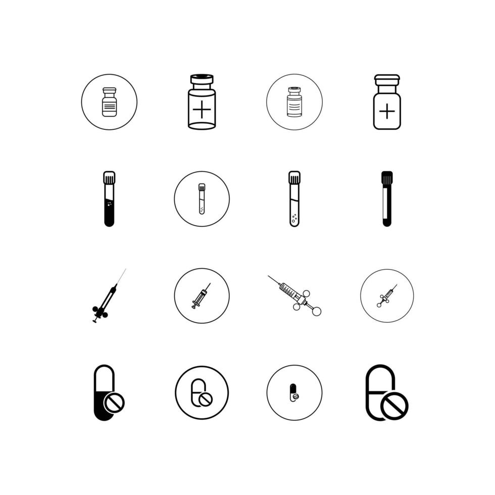 Medical icon set vector design.