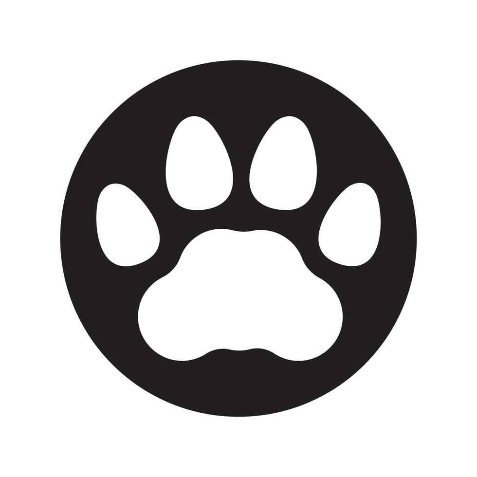 Paw - dog paw Icon design vector. vector