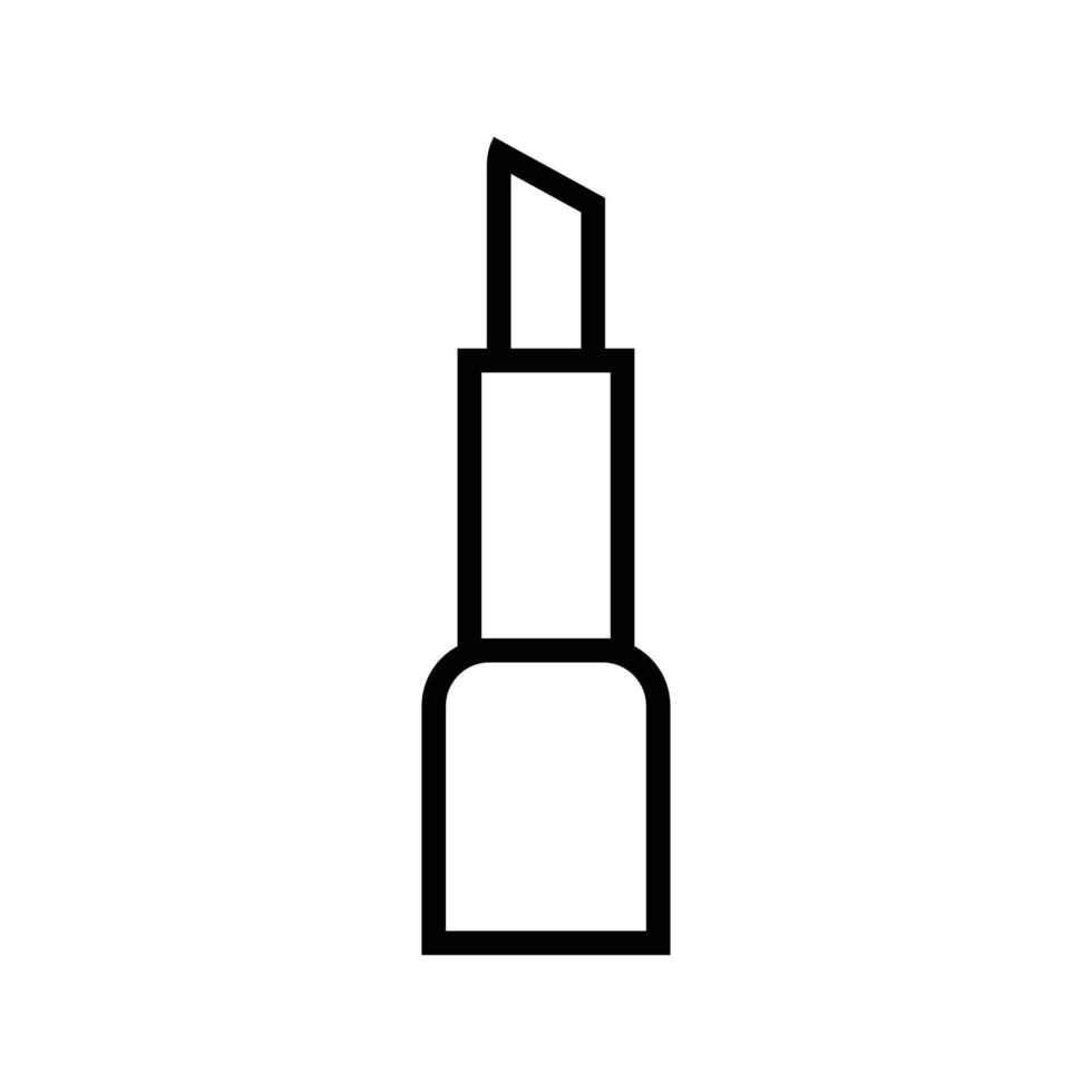 icono de lápiz labial. elemento de cosas de mujeres. diseño gráfico de primera calidad. colección de símbolos de signos, icono simple para sitios web, diseño web, aplicación móvil, gráficos de información sobre fondo blanco. vector