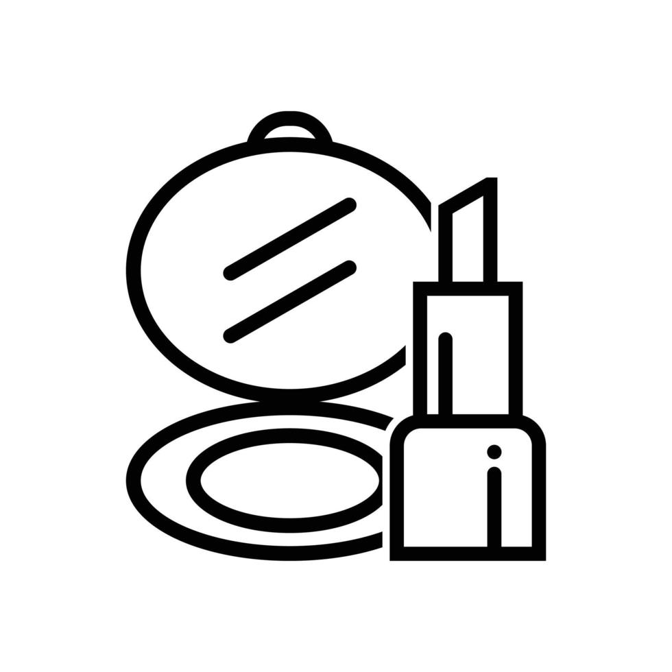 conjunto de iconos de maquillaje diseño vectorial. vector