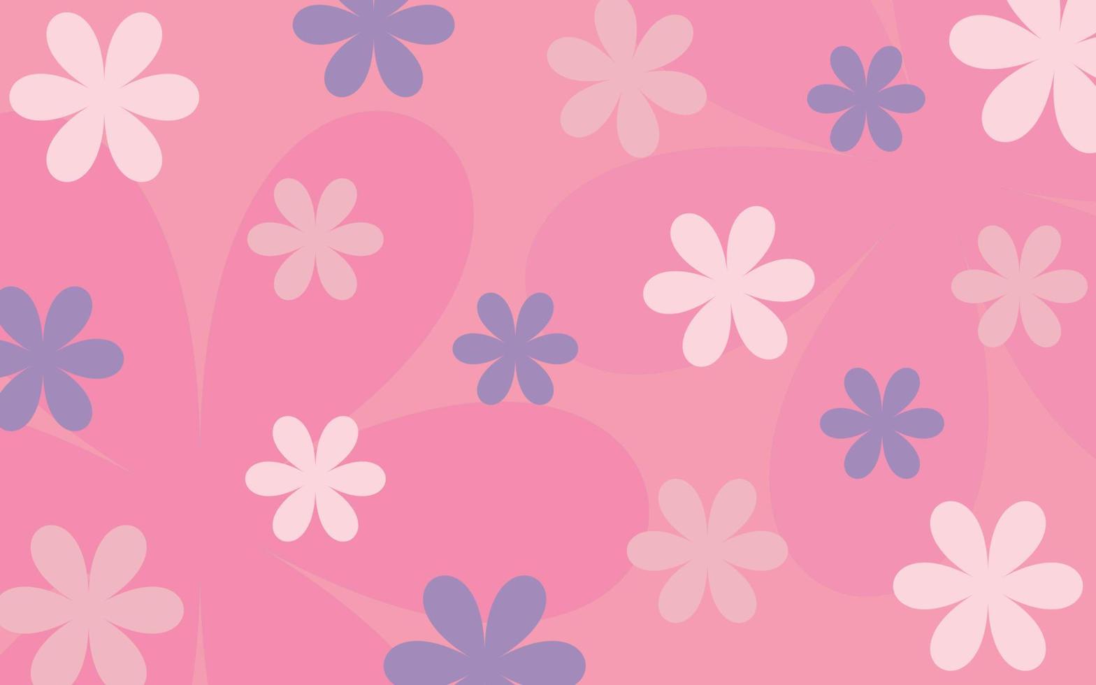 floral pattern vector in flat style