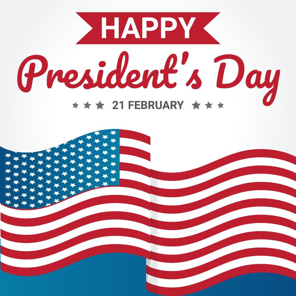 President's Day Background Design. Greeting Card, Banner, Poster. Vector Illustration.