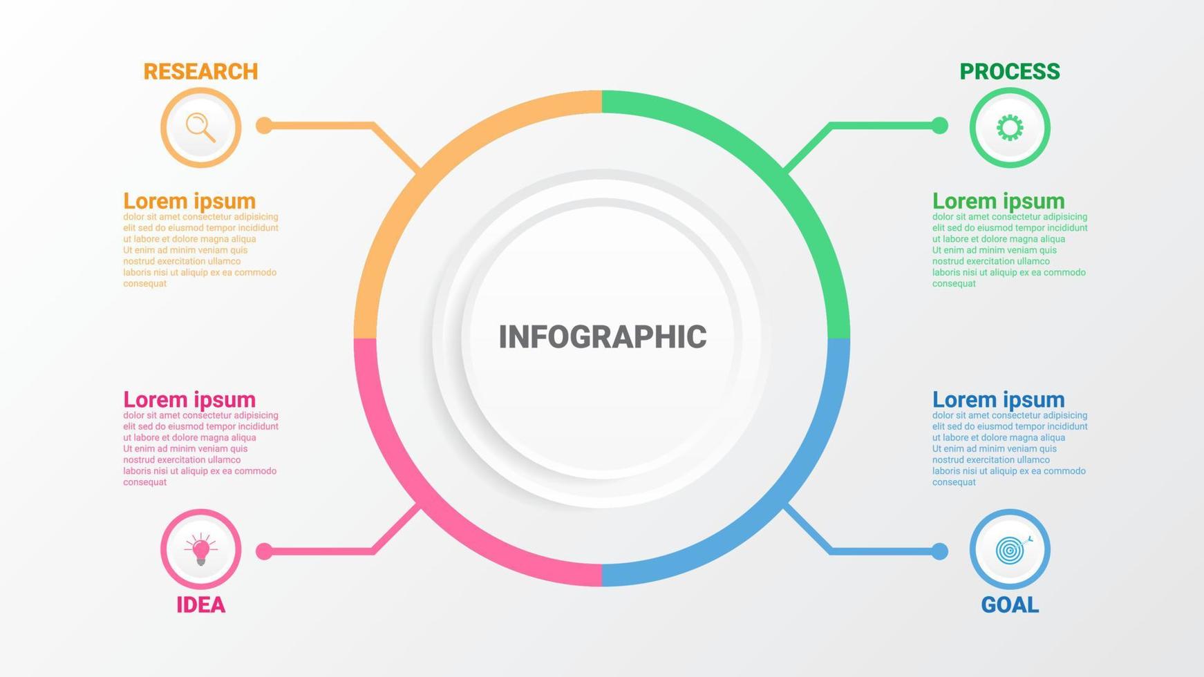 Graphic abstract element, Business data visualization. Process charts. a diagram with steps, options, sections or processes. Vector business template for presentations