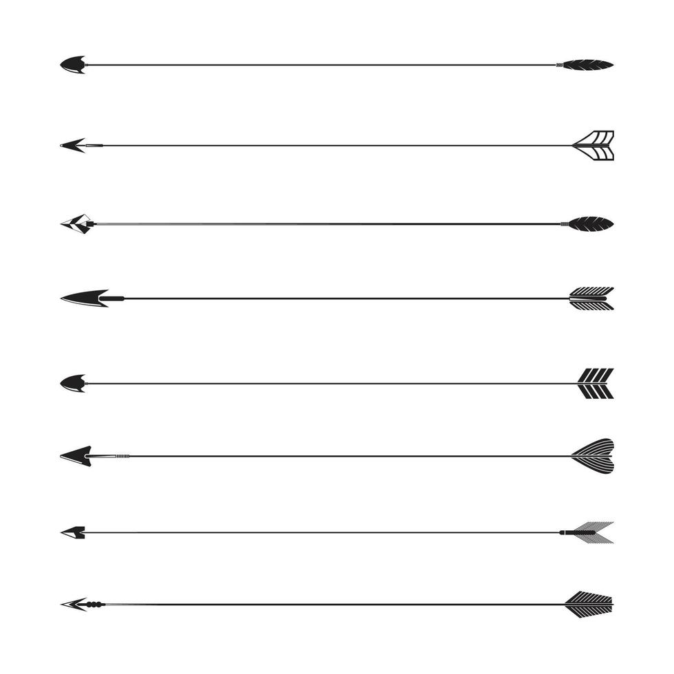 arrows bow divider line vector illustration