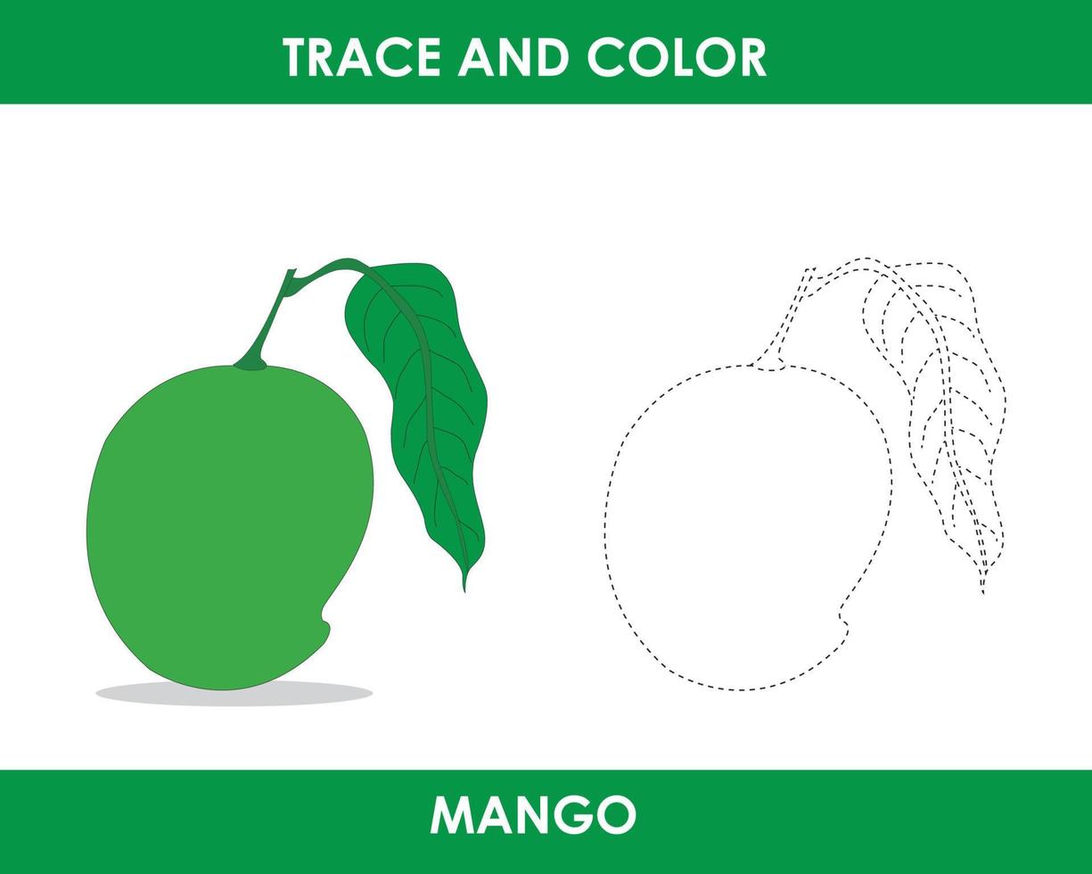 Trace the line and color the picture vector