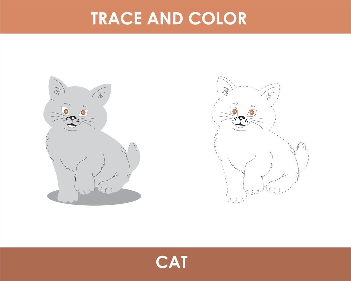 Trace the line and color the picture vector