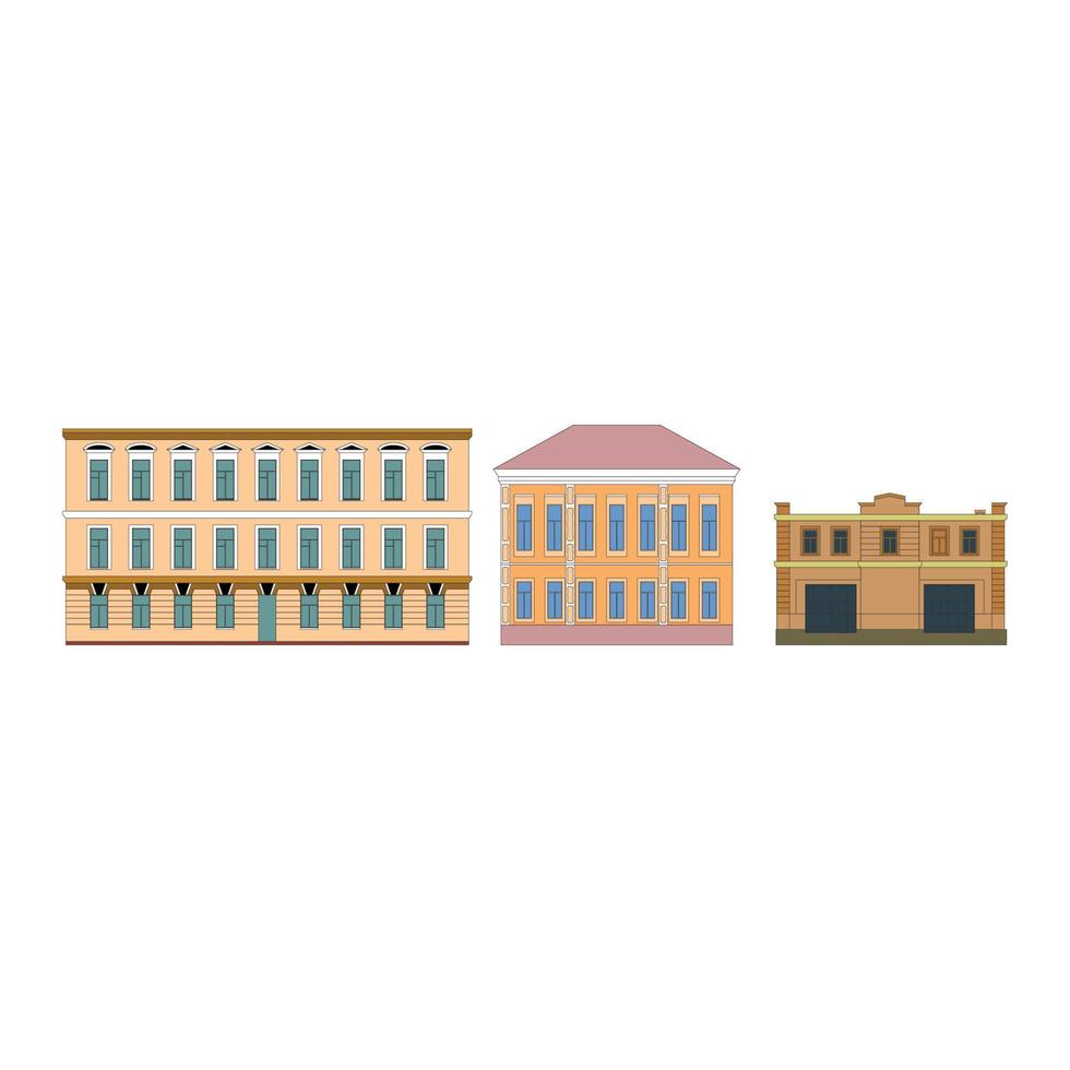 Beautiful hand drawn building Desing vector