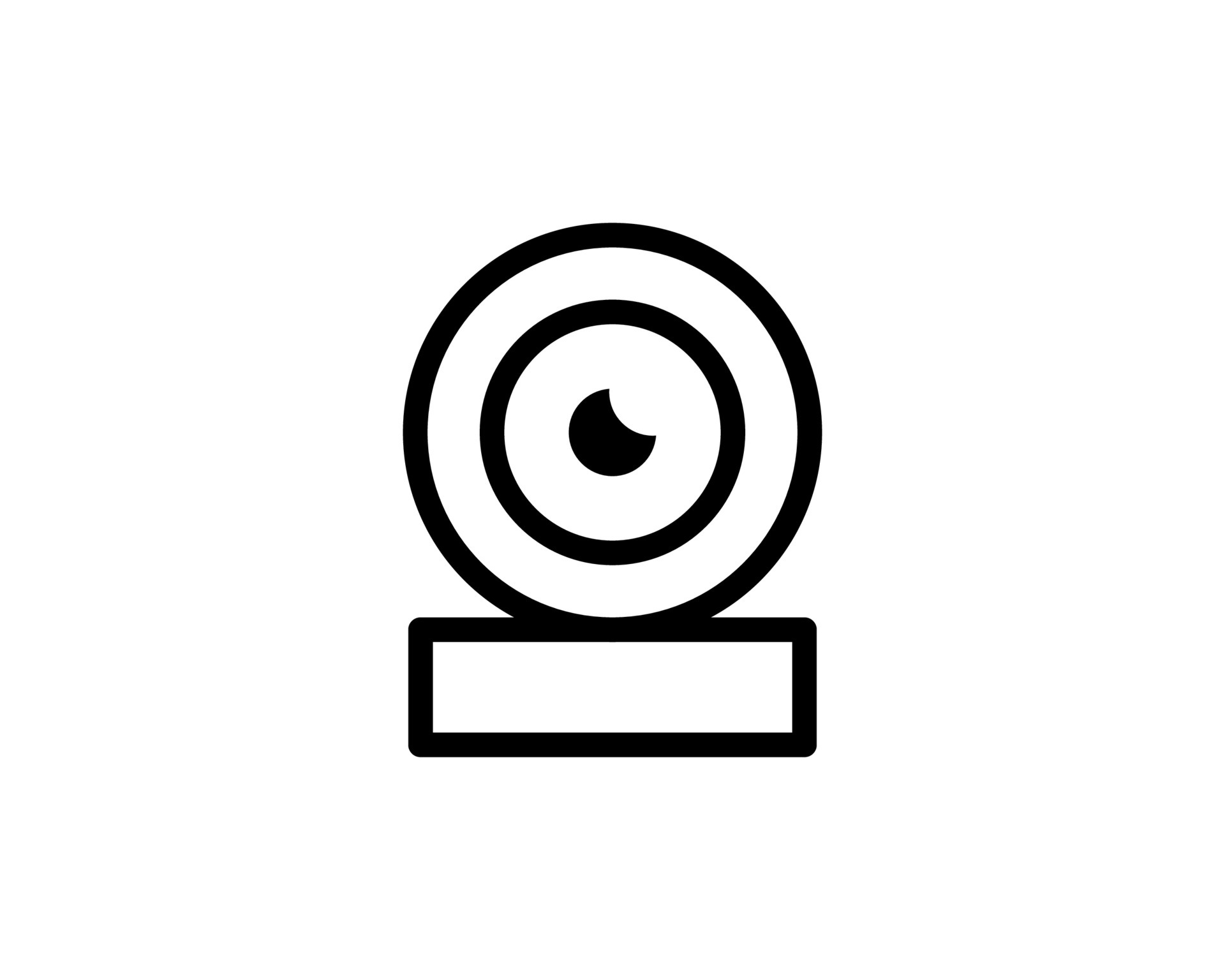 Digital Webcam line icon. linear style sign for mobile concept and web