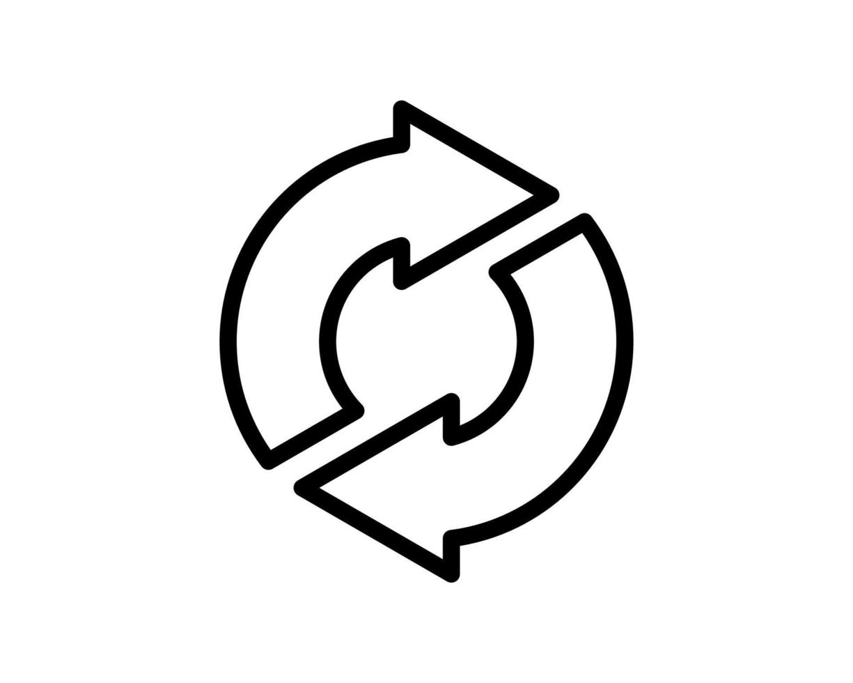 Exchange icon in trendy flat style. Reverse symbol for your web site design, logo, app, UI Vector EPS 10.