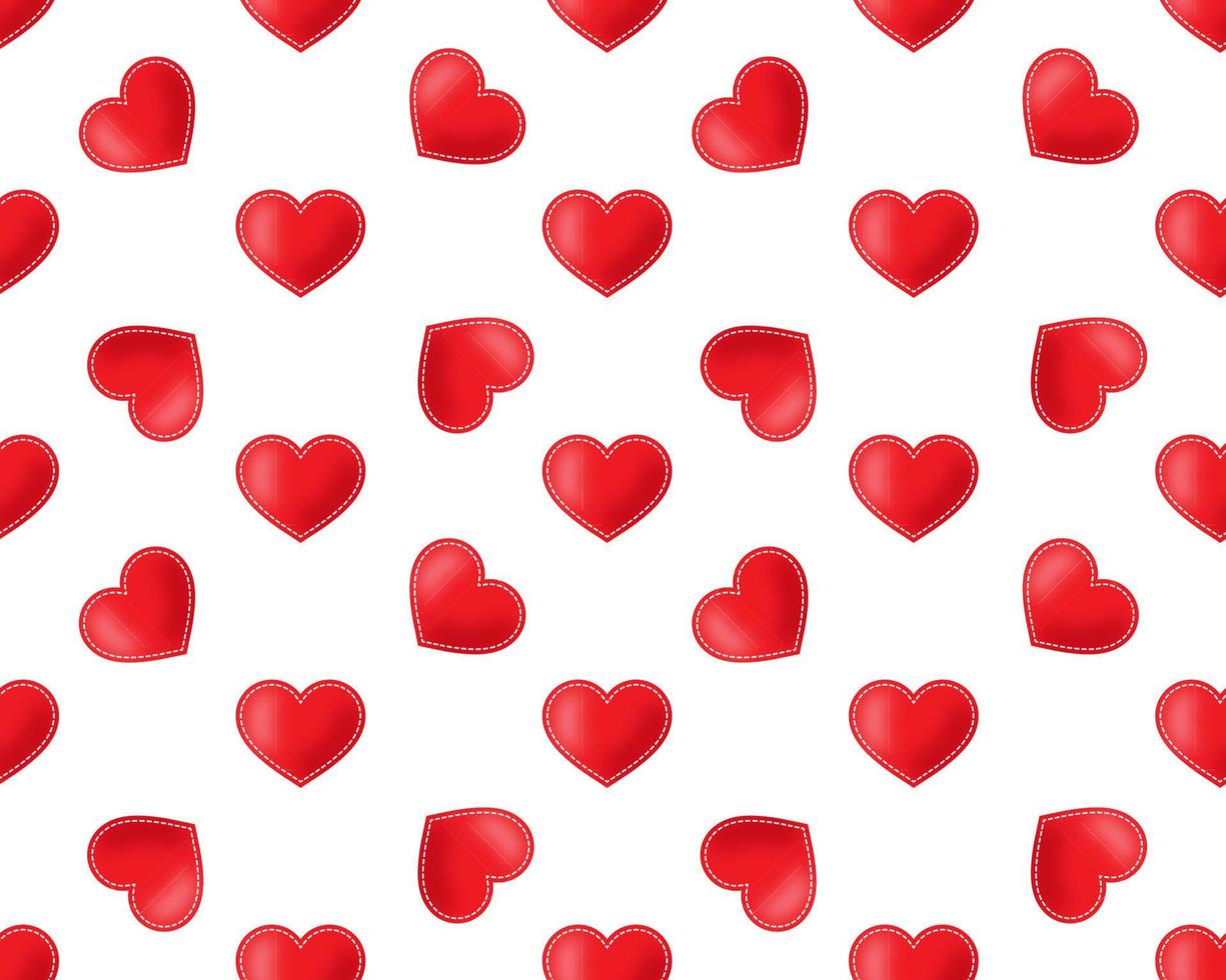 Simple heart shape seamless pattern in diagonal arrangement. Love and  romantic theme background. Red vector wallpaper. 5545375 Vector Art at  Vecteezy