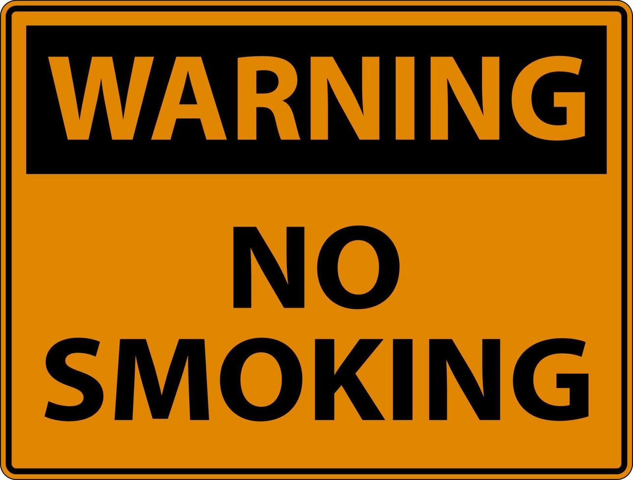 Warning No Smoking Symbol Sign On White Background vector