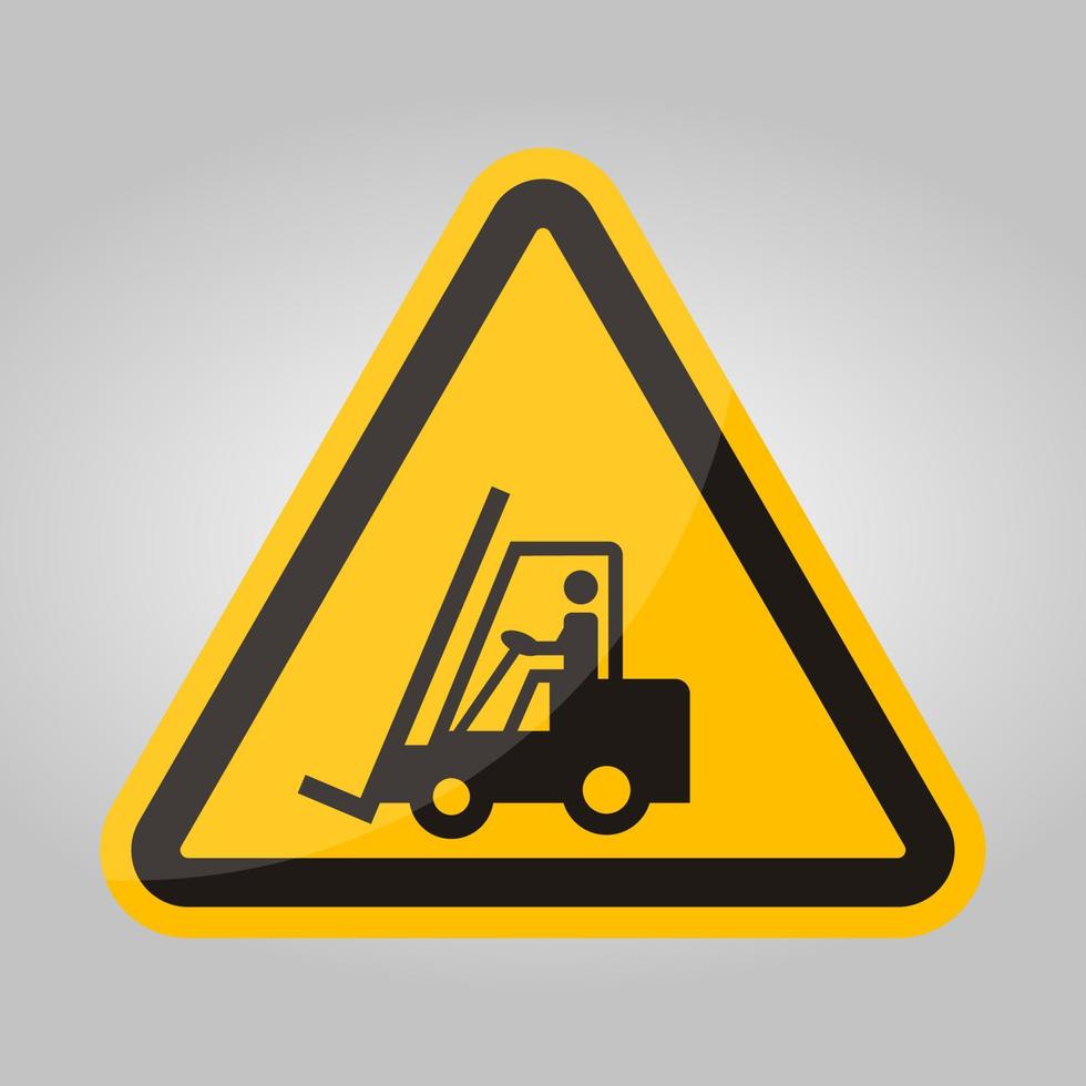 Warning Do not operate the forklift vector