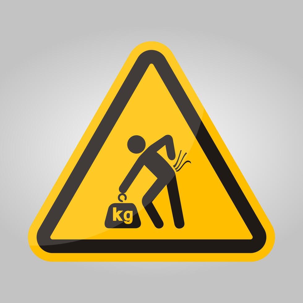 Lifting Hazard May Result In Injury See Safety Manual For Lifting Instructions vector