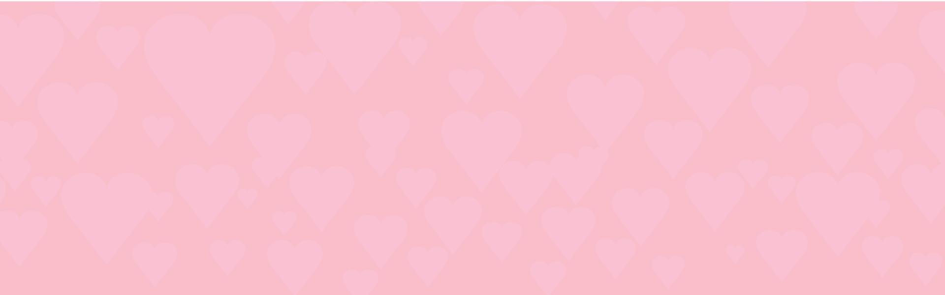 Vector background with beautiful pink hearts