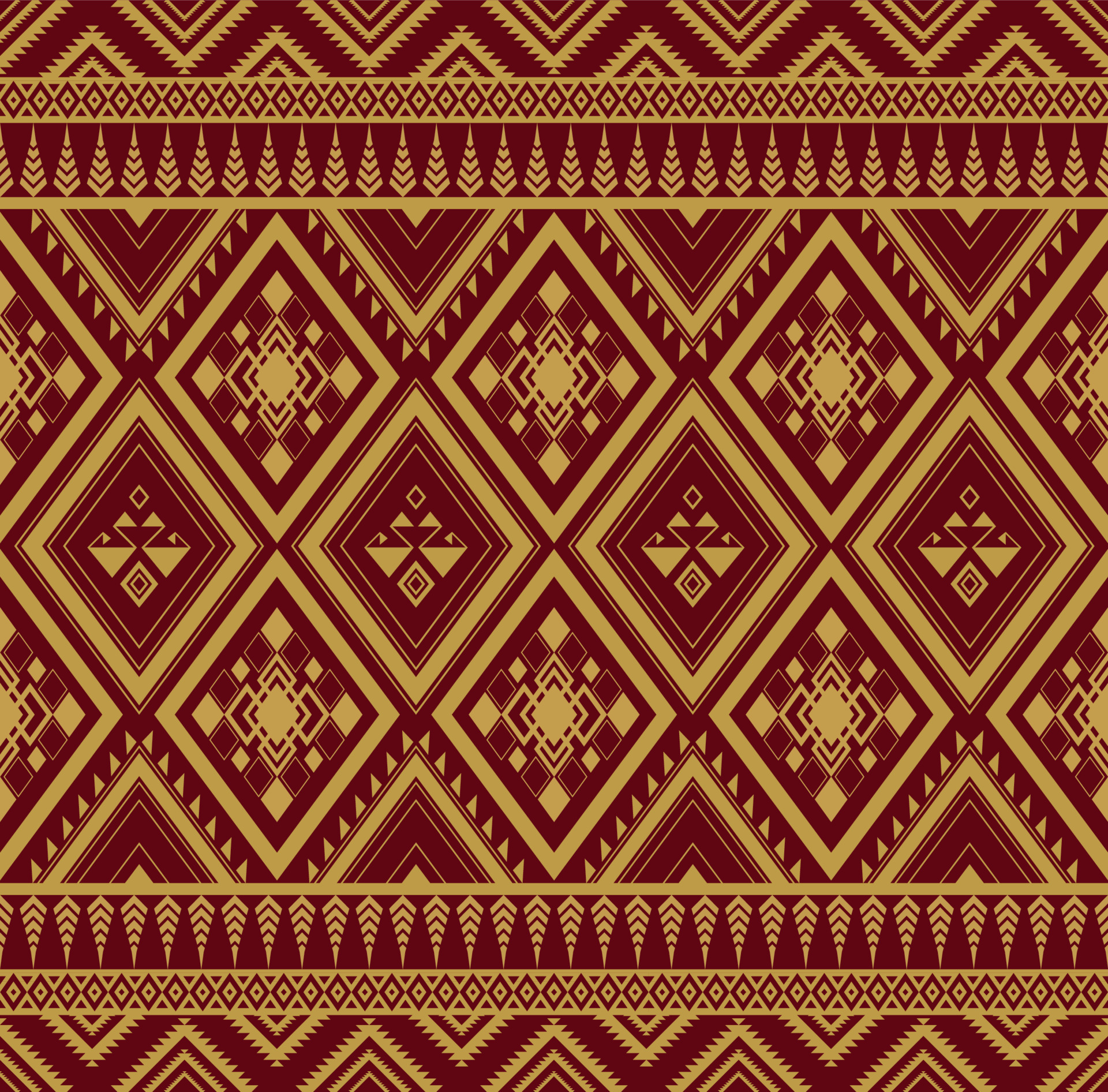 Seamless oriental geometric ethnic pattern for background or wallpaper