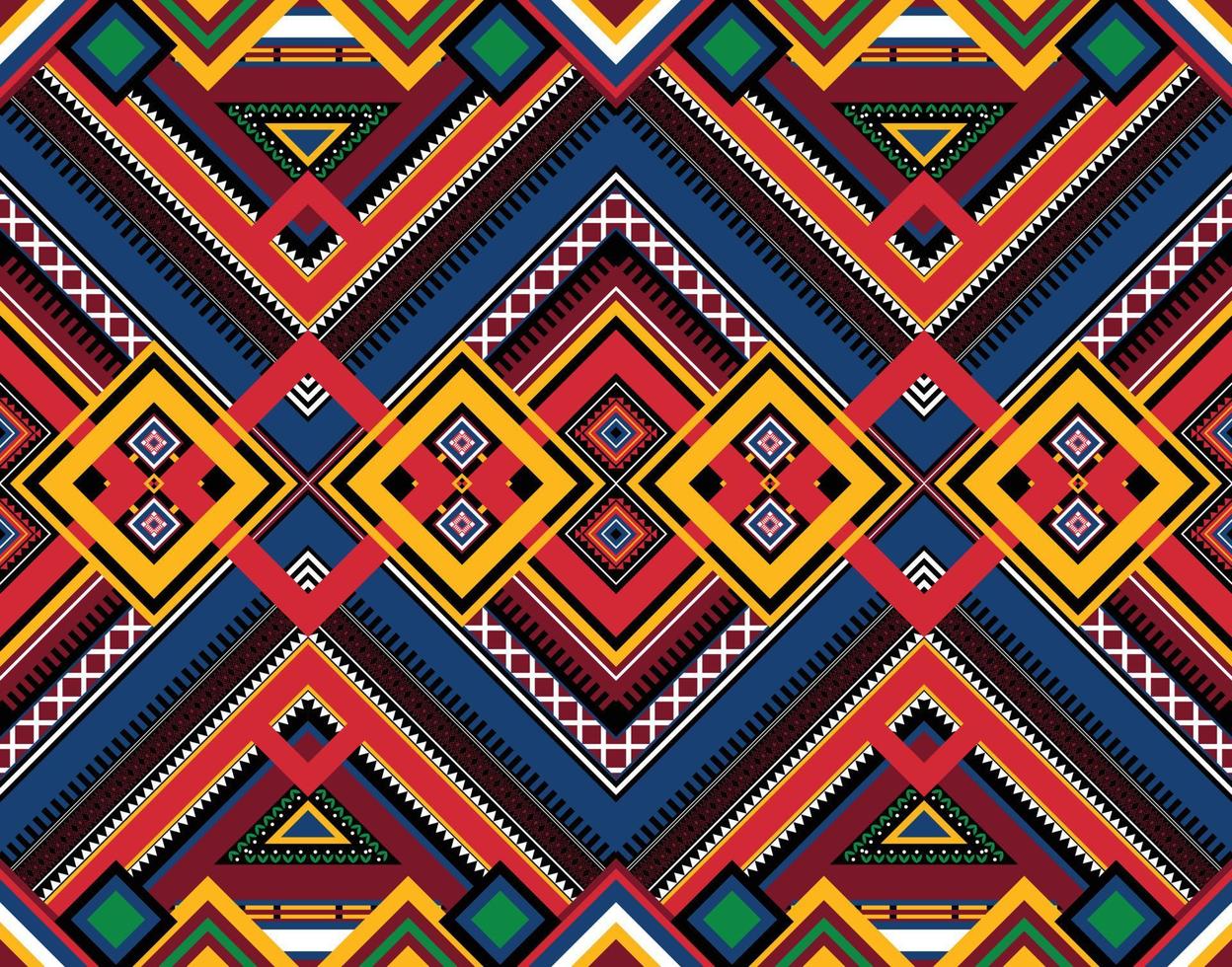 Seamless oriental geometric ethnic pattern for background or wallpaper. Carpet floor curtain design vector