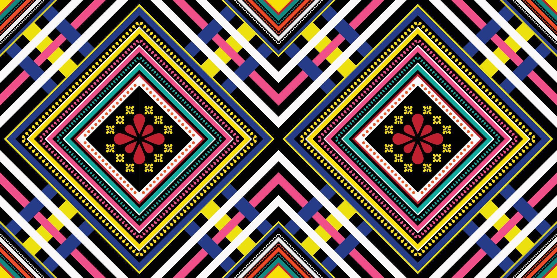 Seamless oriental geometric ethnic pattern for background or wallpaper. Carpet floor curtain design vector