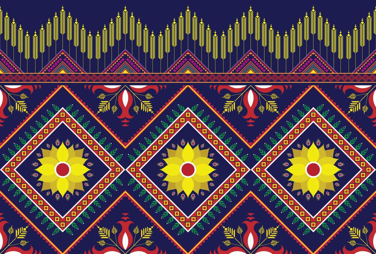 oriental geometric ethnic pattern vector