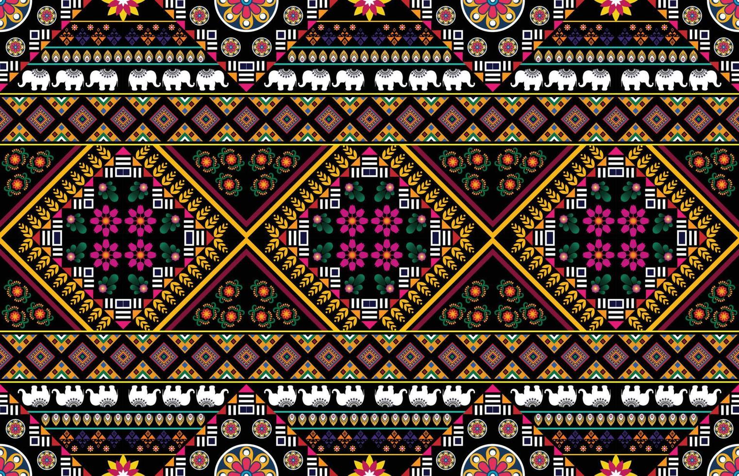 ethnic pattern design for clothes vector