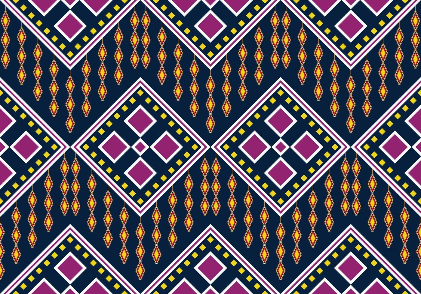 Seamless oriental geometric ethnic pattern for background or wallpaper. Carpet floor curtain design vector