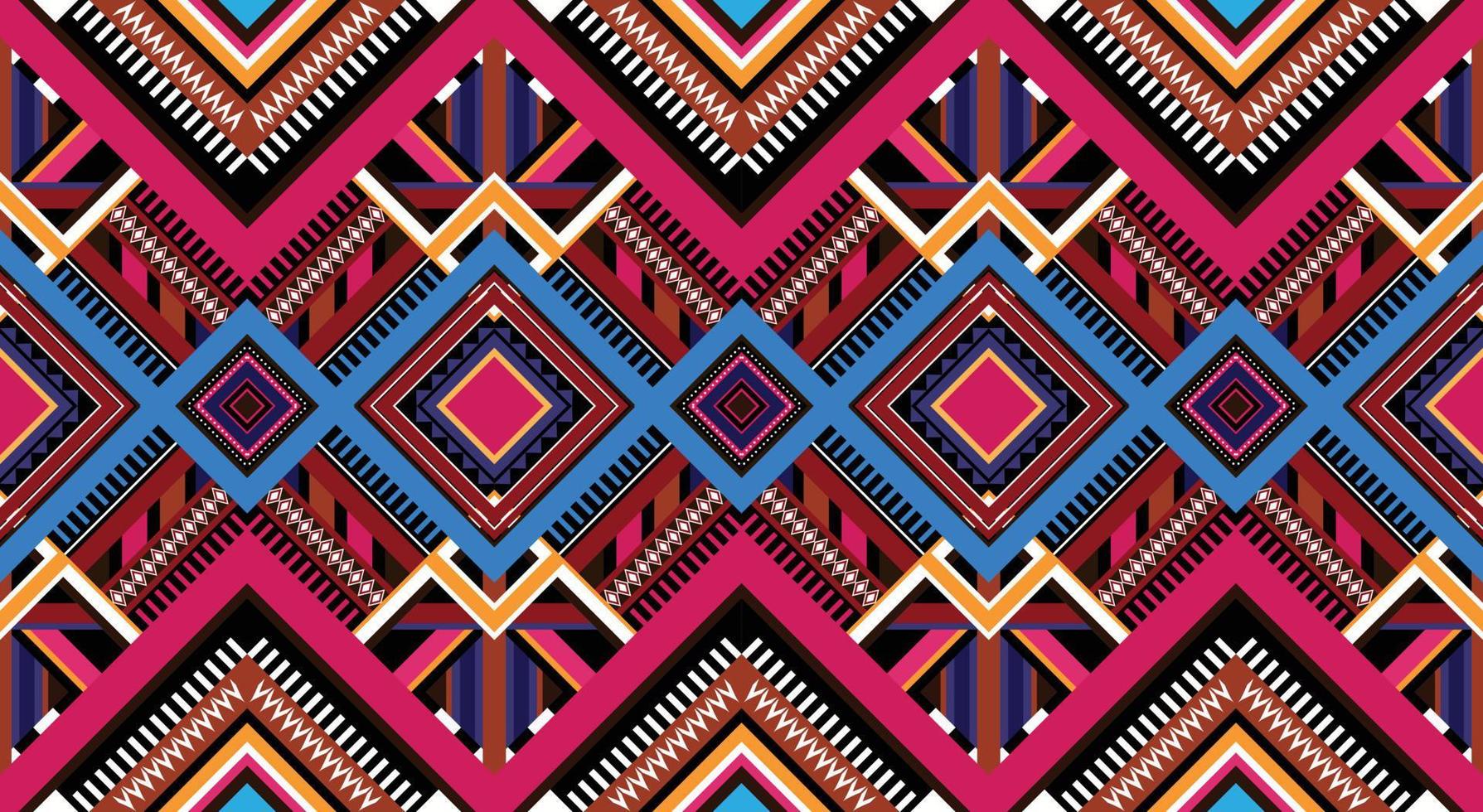 Seamless oriental geometric ethnic pattern for background or wallpaper. Carpet floor curtain design vector