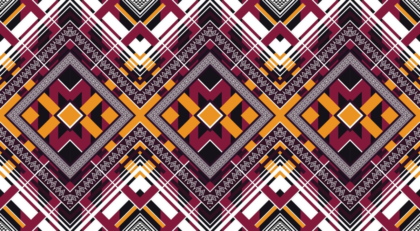 Seamless oriental geometric ethnic pattern for background or wallpaper. Carpet floor curtain design vector