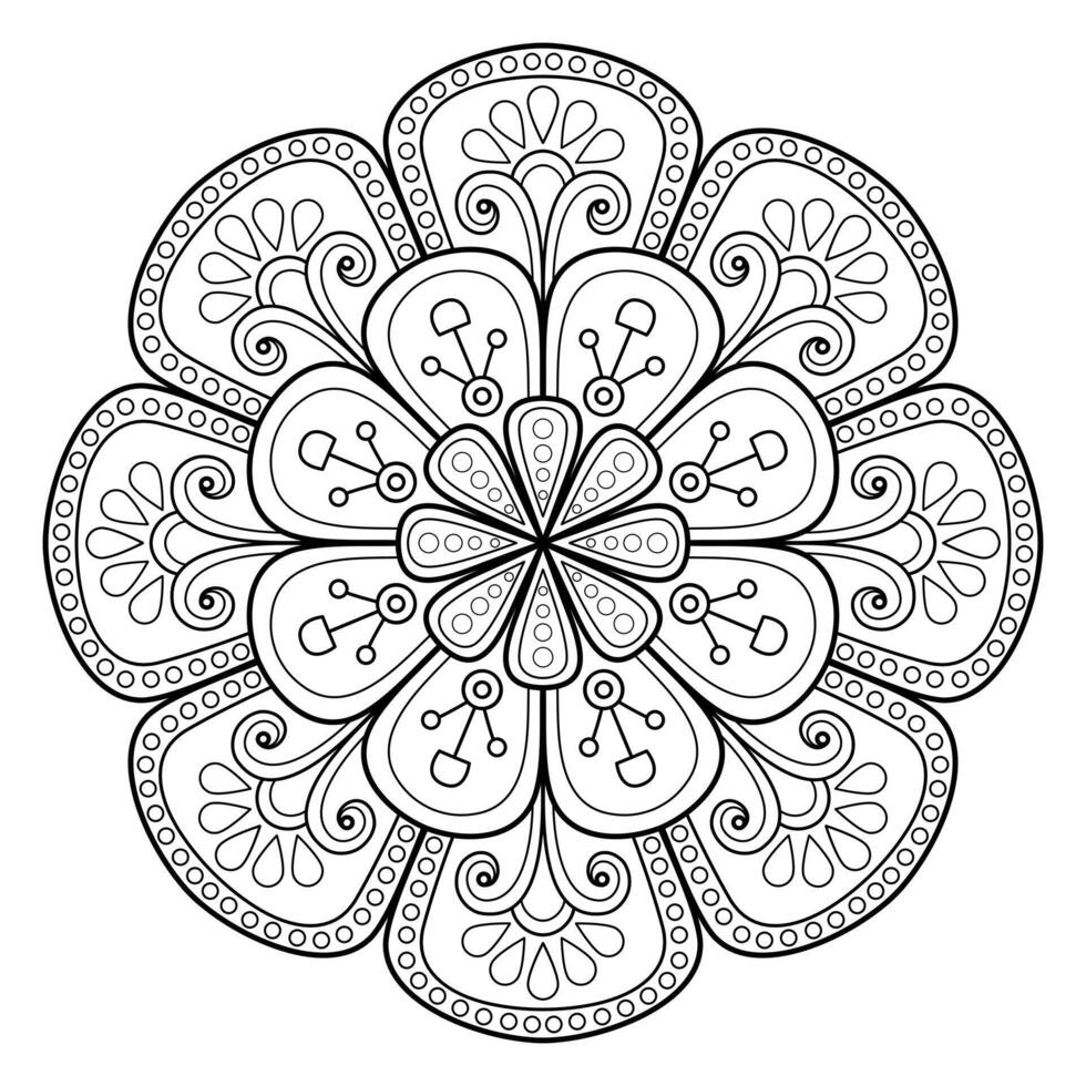 patrón de mandala abstracto vectorial vector