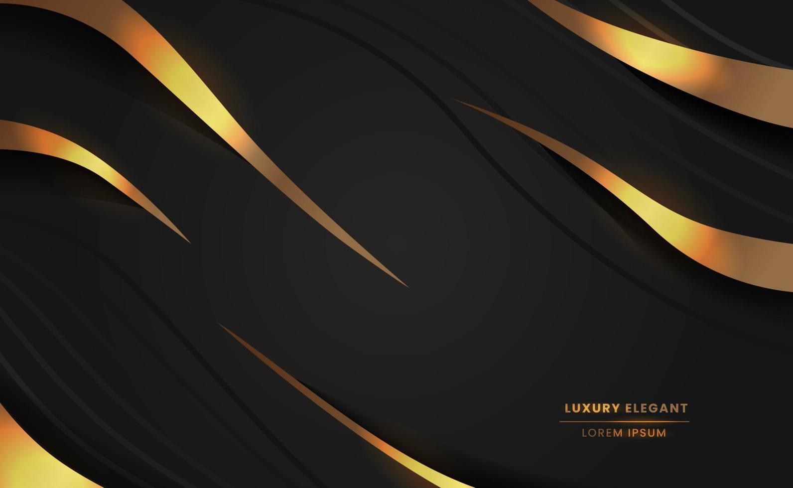 elemento de fondo elegante de lujo dorado vector