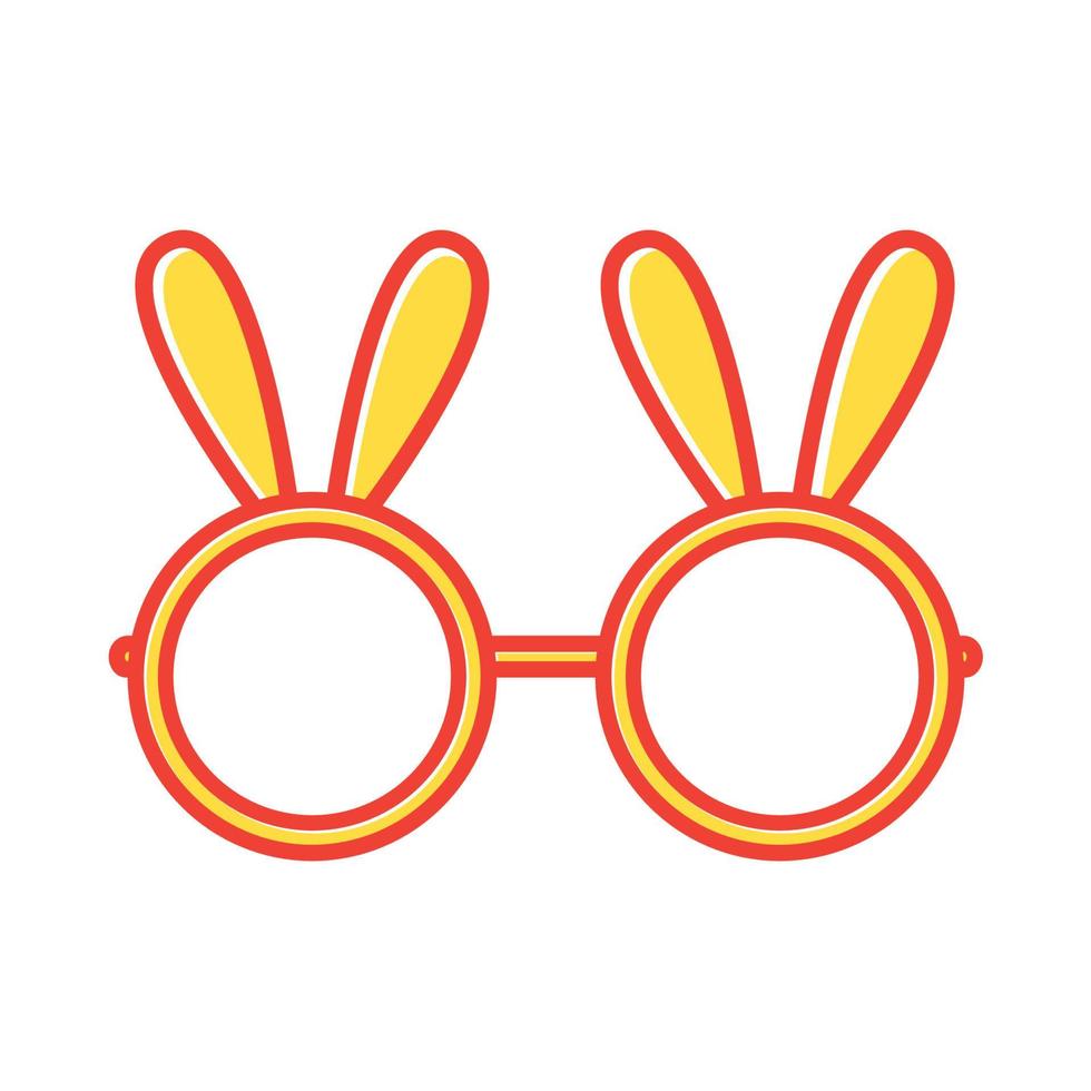 gafas de sol de oreja de conejo símbolo de logotipo icono de vector ilustración de diseño gráfico