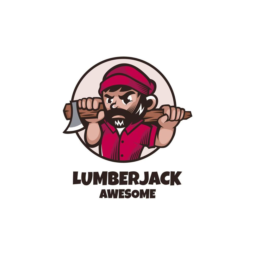 Illustration vector graphic of Lumberjack, good for logo design