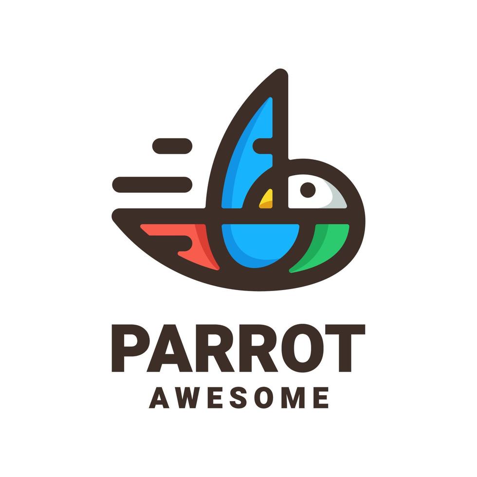 Illustration vector graphic of Parrot, good for logo design