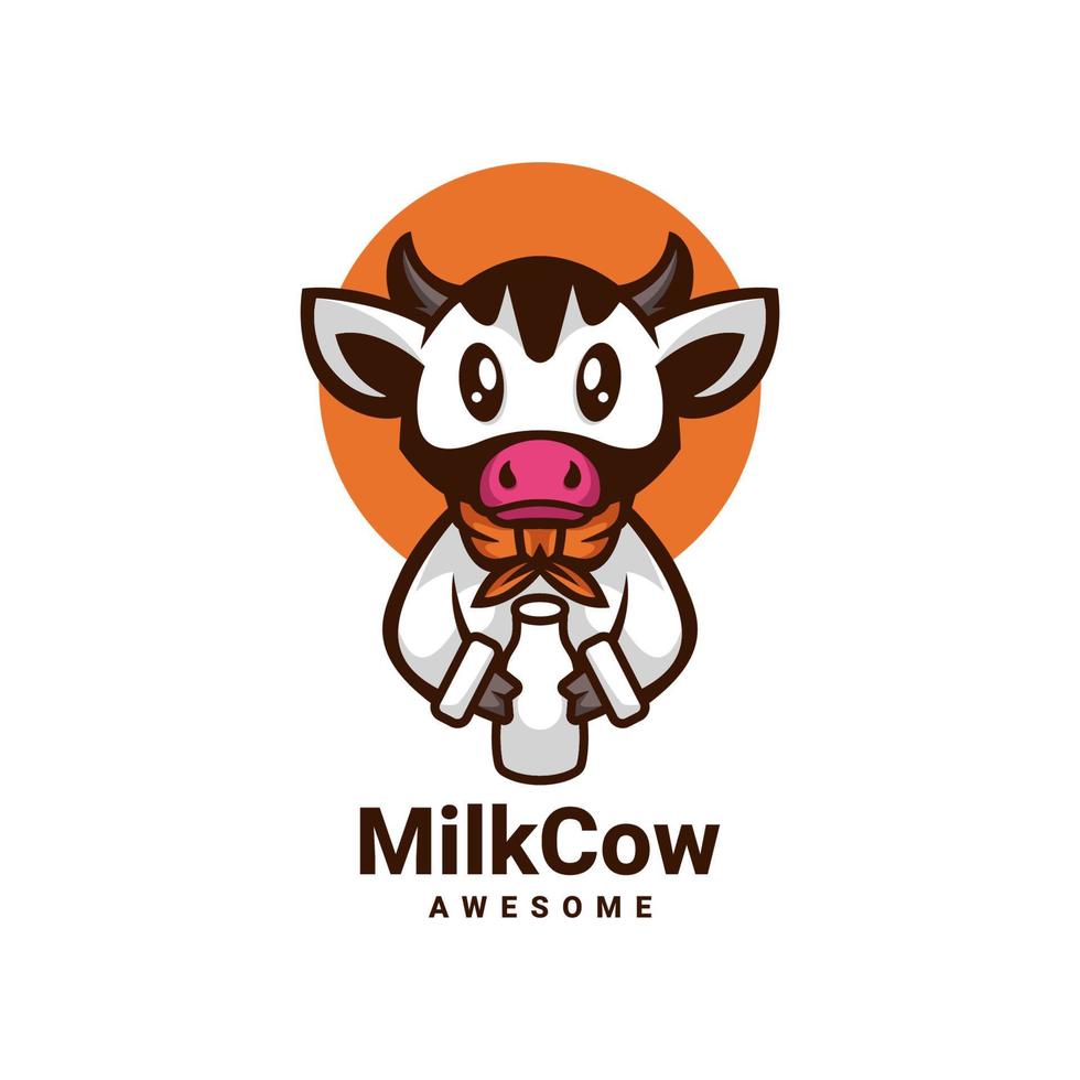 Illustration vector graphic of Milk Cow, good for logo design