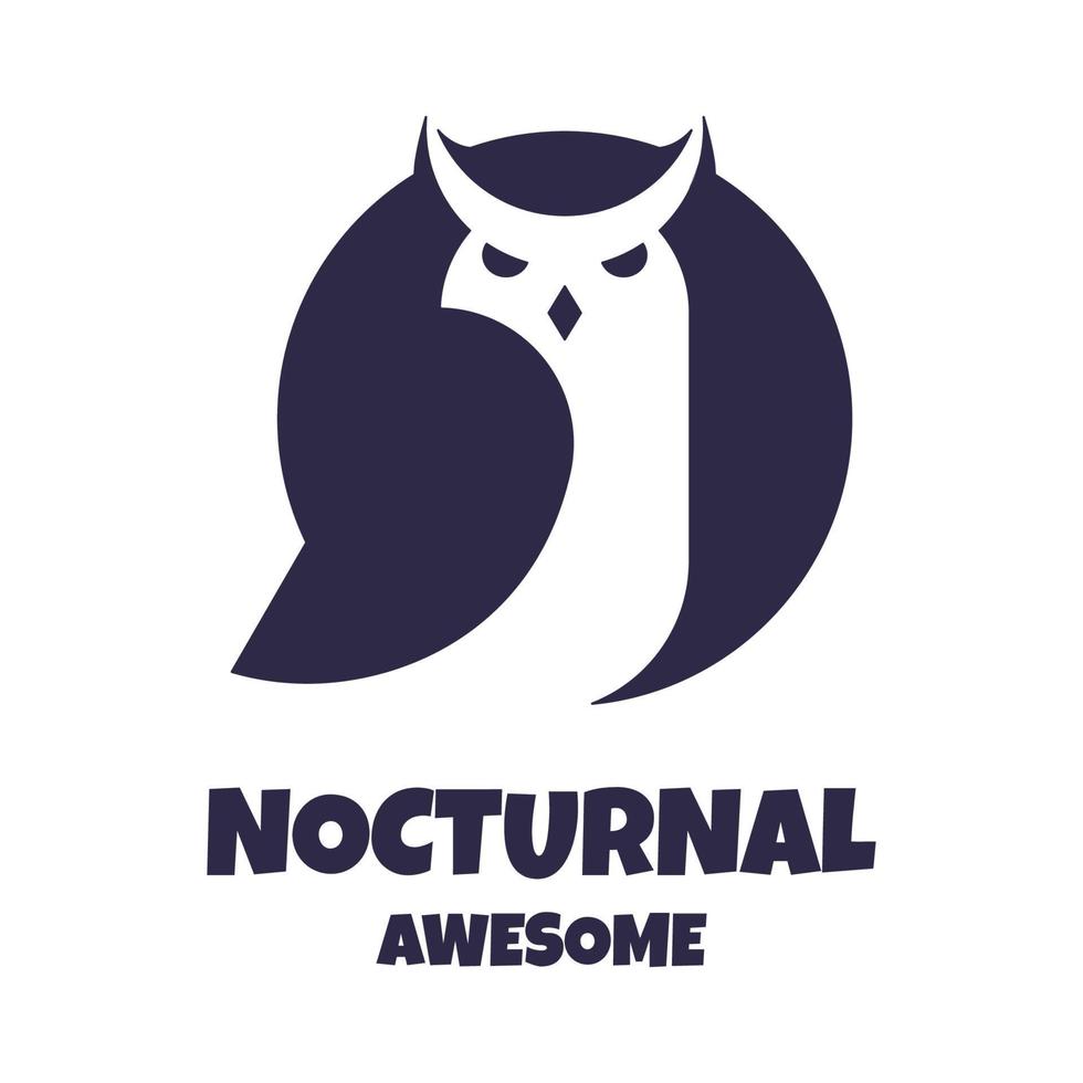 Illustration vector graphic of Nocturnal, good for logo design