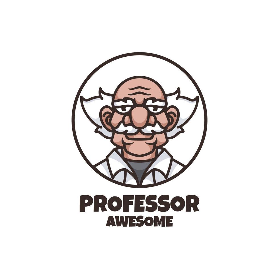 gráfico vectorial ilustrativo del profesor, bueno para el diseño del logotipo vector