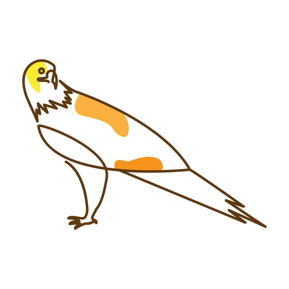 diseño de ilustración de icono de vector de logotipo de águila abstracta de líneas continuas