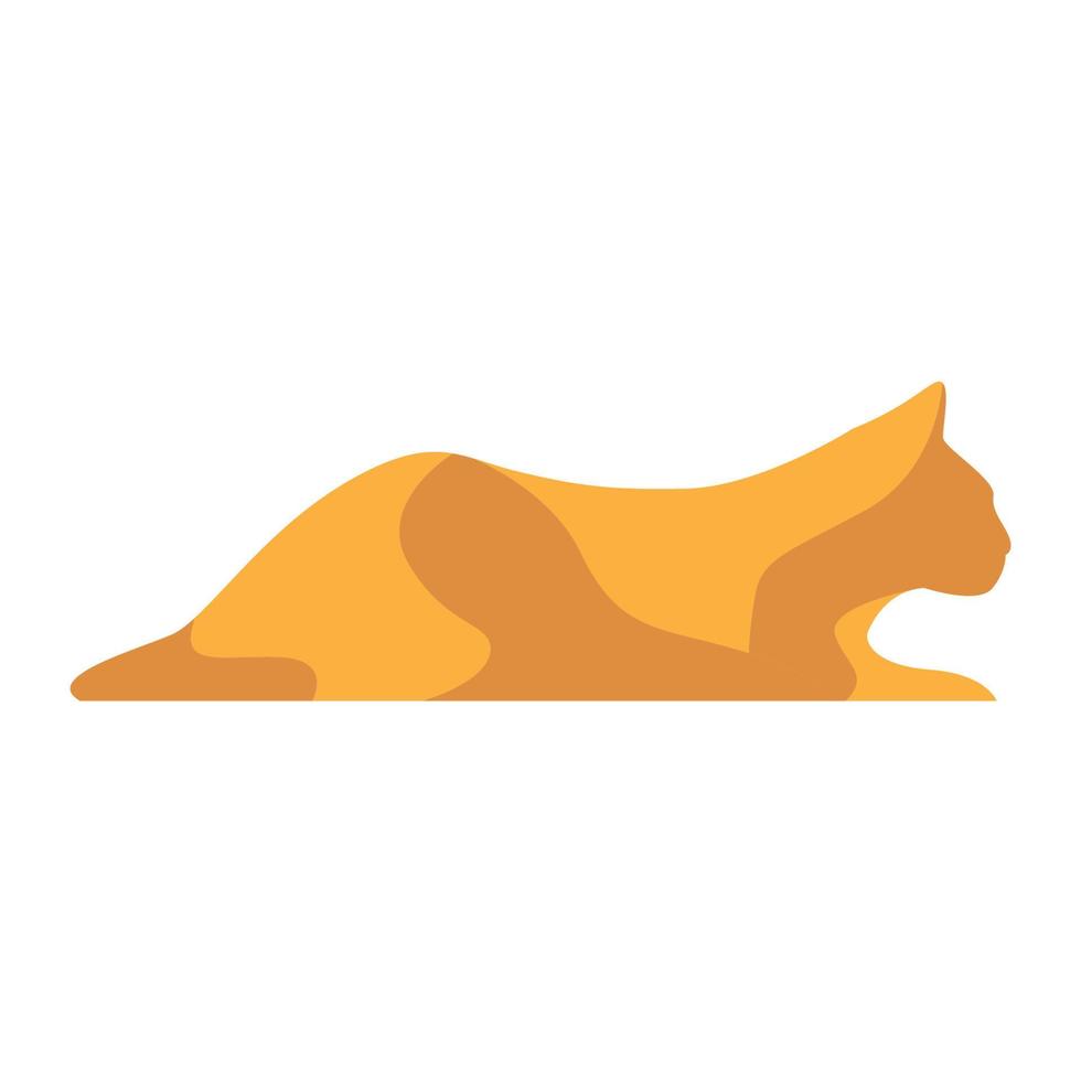 abstracto colorido gato desierto logo vector símbolo icono diseño gráfico ilustración