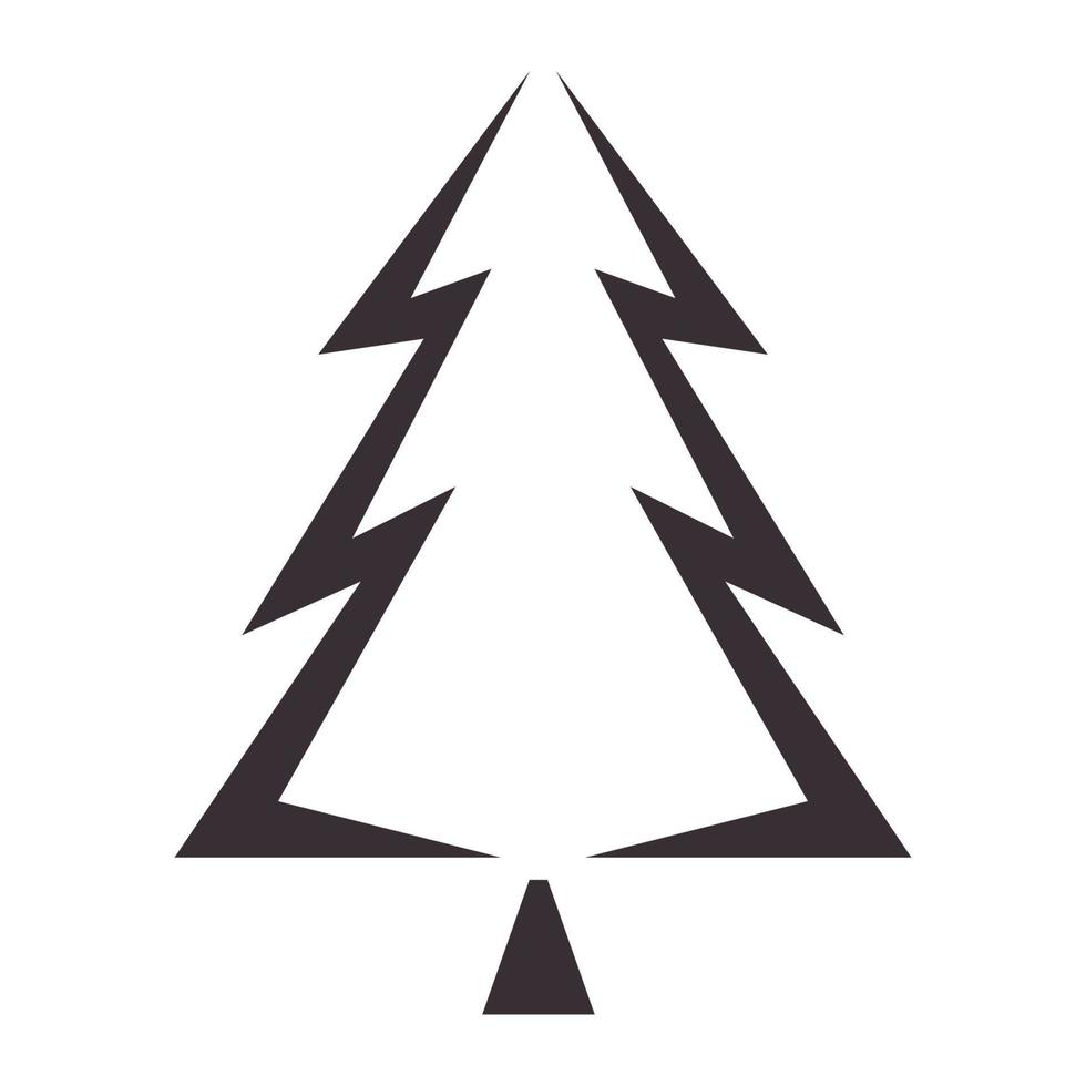 hipster pine or spruce tree logo symbol vector icon illustration graphic design