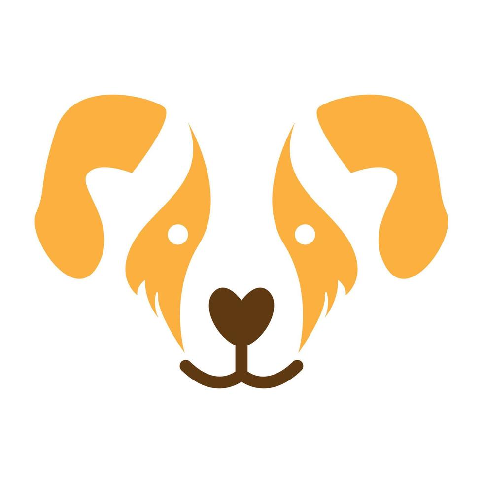 head pets dog sad logo vector symbol icon design graphic illustration