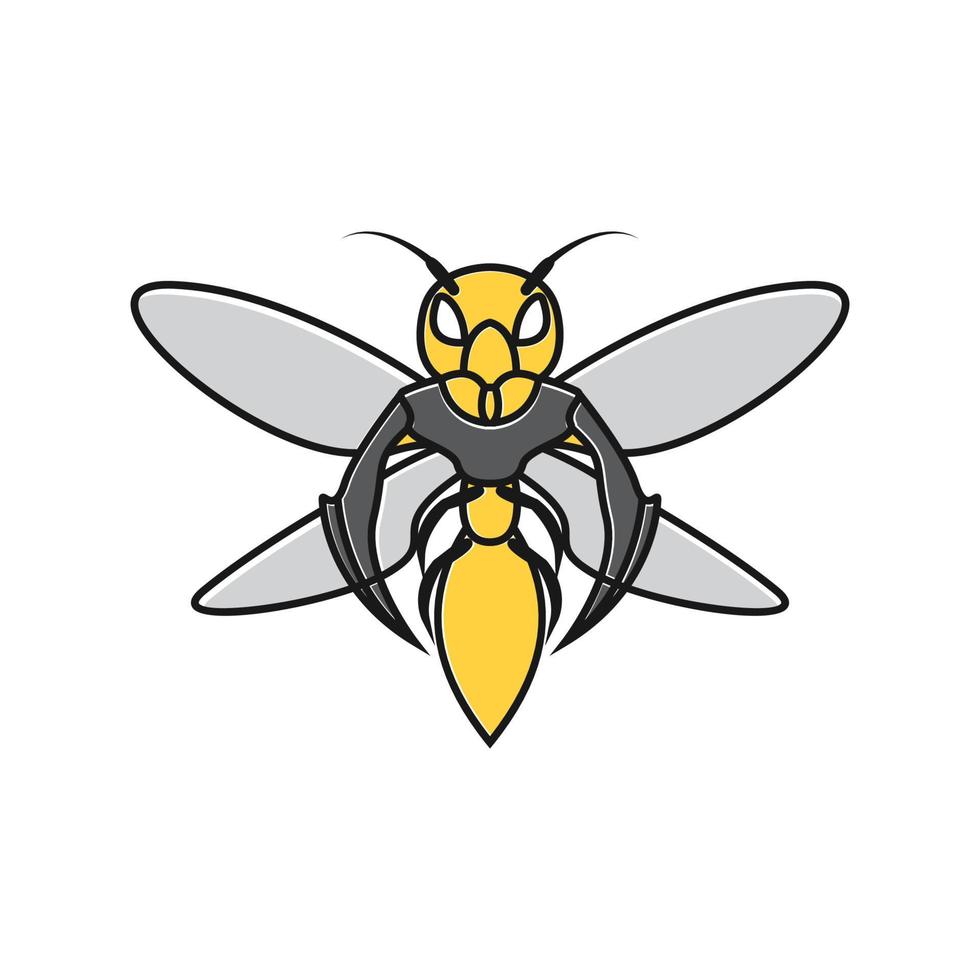 animal insect bee cartoon cute colorful  logo symbol icon vector graphic design illustration