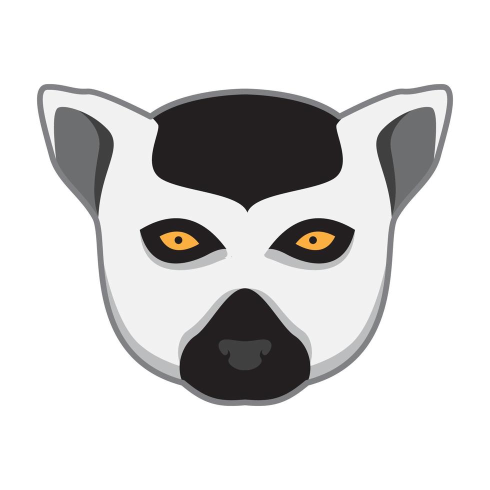animal head abstract lemurs logo vector symbol icon design graphic illustration