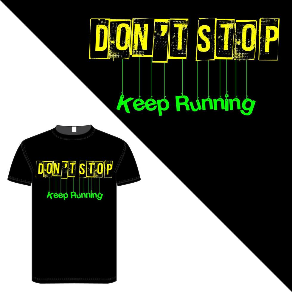 Black Color T-Shirt Design about silhouette and mountain vector