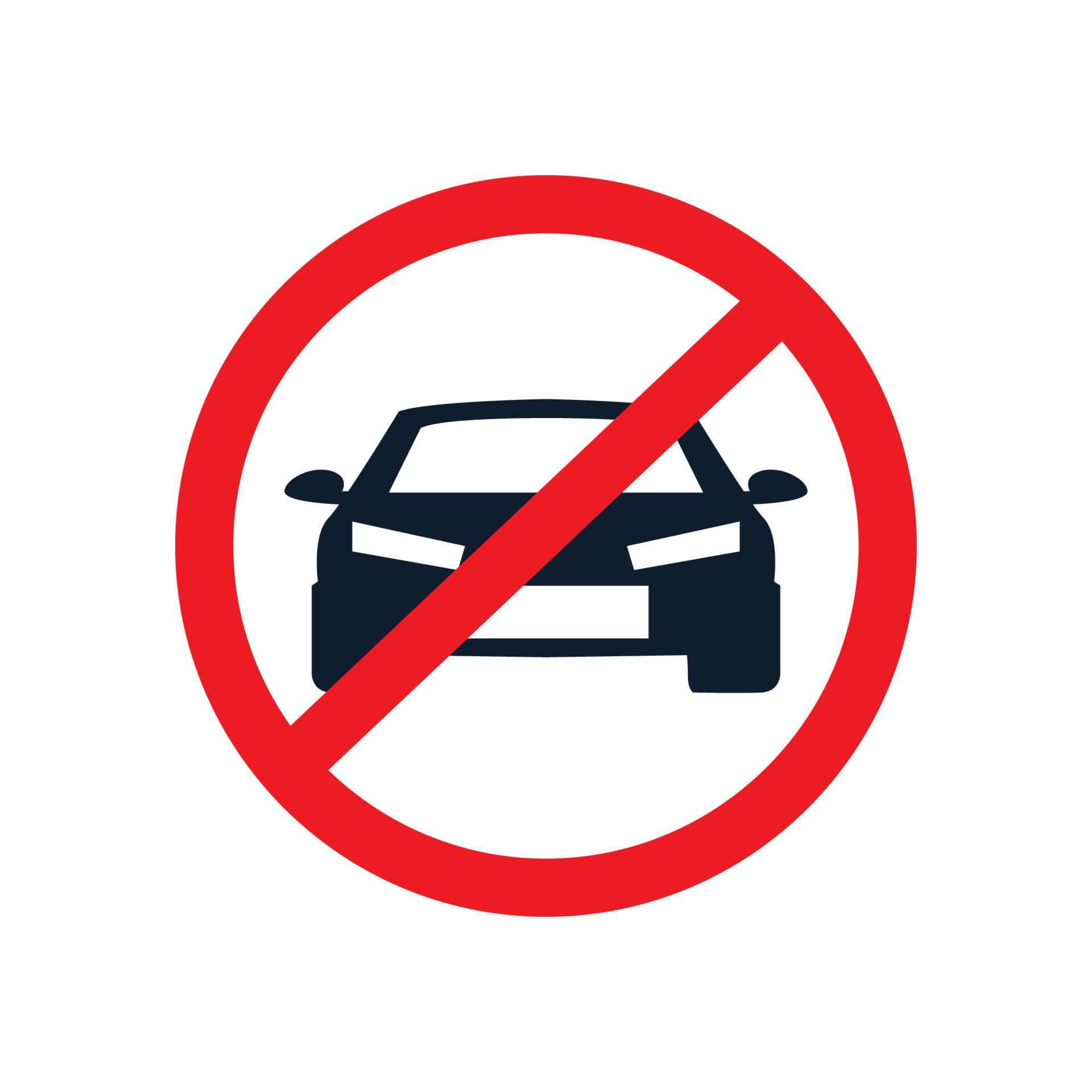 warning cross with car red logo vector icon design 5548091 Vector Art