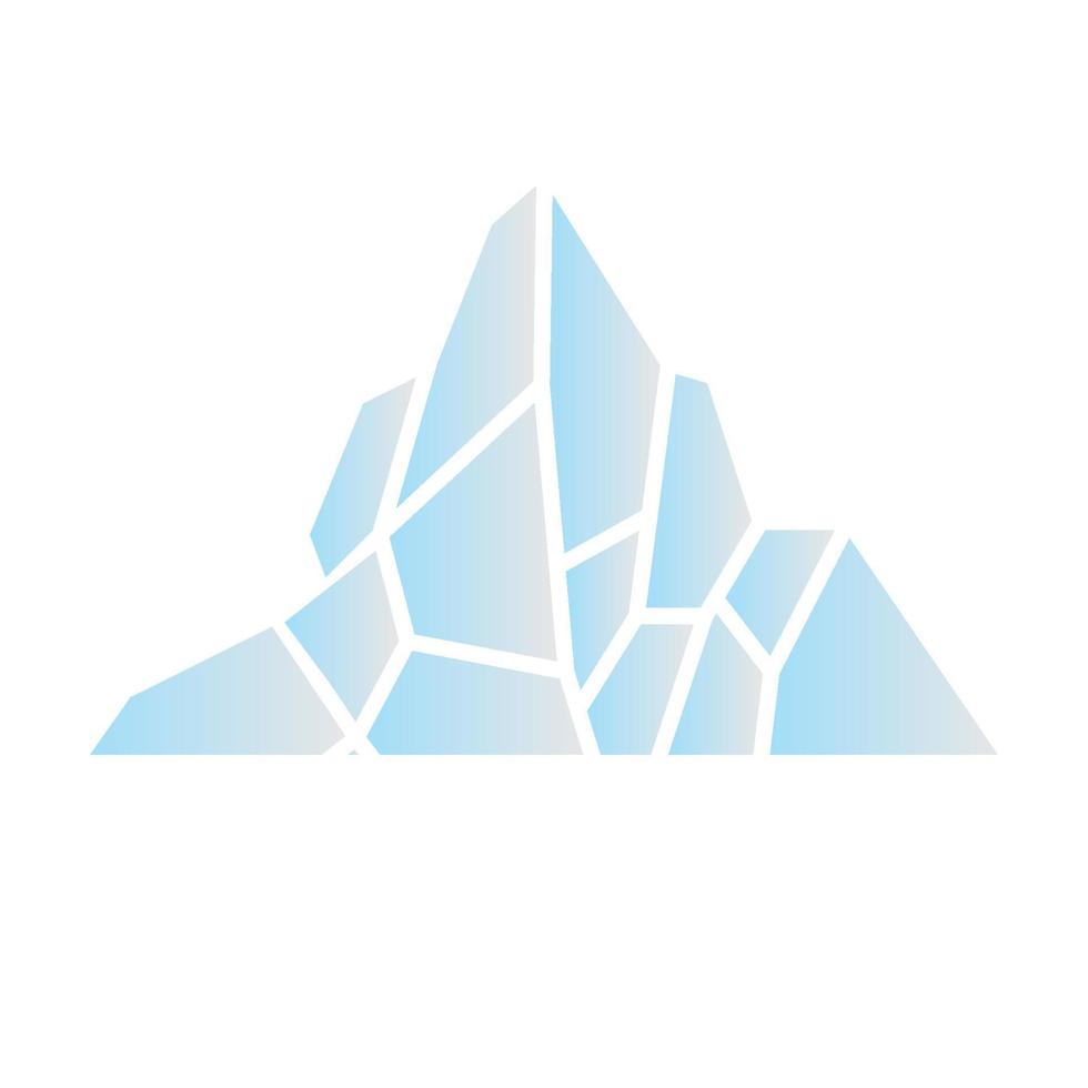 abstract iceberg simple logo symbol icon vector graphic design