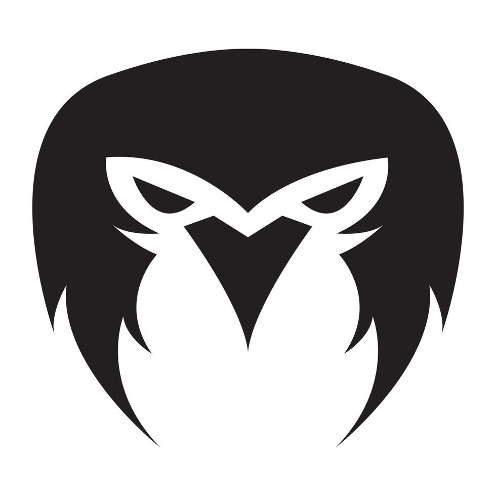 cara de cabeza de animal águila símbolo de logotipo fuerte icono de vector ilustración diseño gráfico